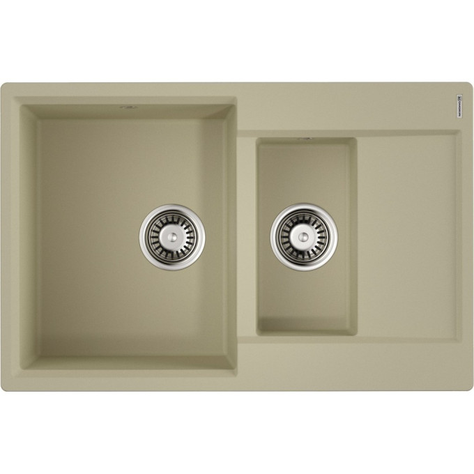 Мойка OMOIKIRI DAISEN 78-2T-BE Tetogranit/ваниль 4993529